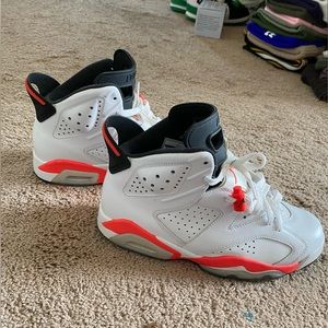 GS Jordan 6s "Infrared White" Size 7